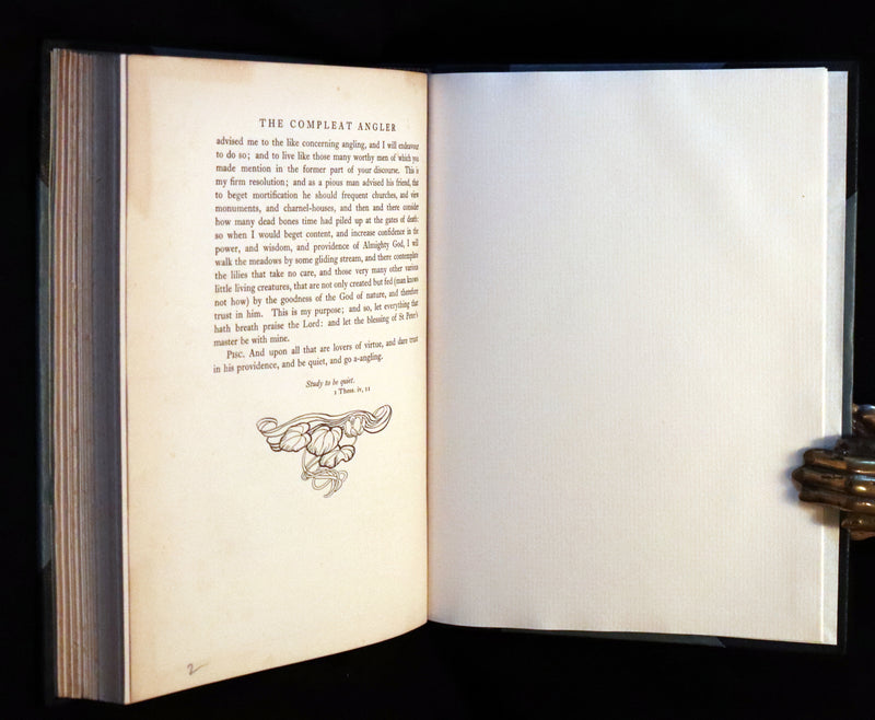 1931 Rare First Edition - THE COMPLEAT ANGLER illustrated by Arthur RACKHAM. Celebration of the Art and Spirit of Fishing.