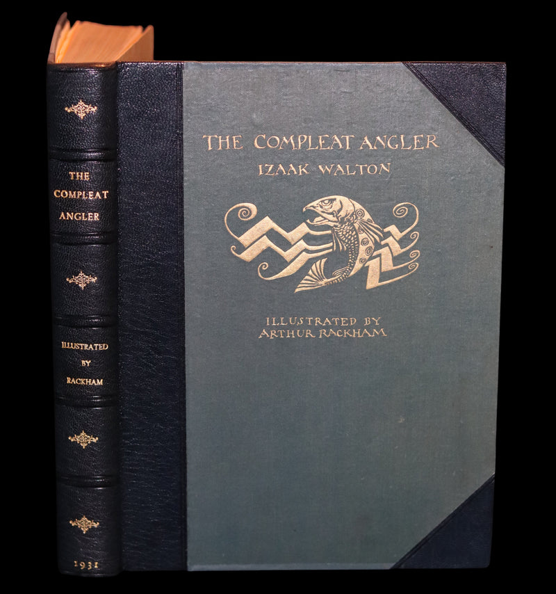 1931 Rare First Edition - THE COMPLEAT ANGLER illustrated by Arthur RACKHAM. Celebration of the Art and Spirit of Fishing.