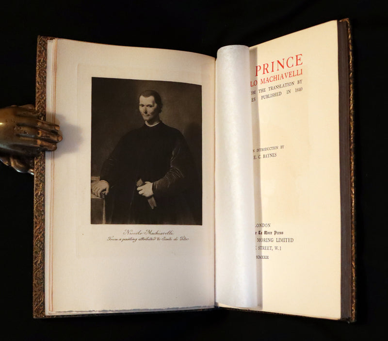 1929 Scarce Limited Edition bound by Morrell - The PRINCE by Niccolò Machiavelli.