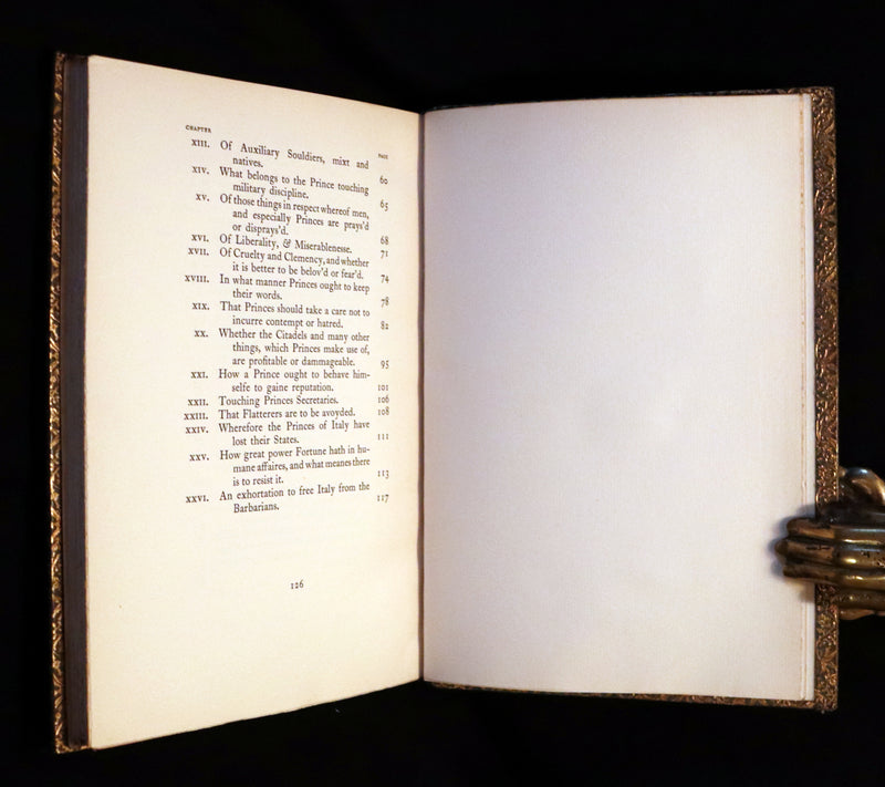 1929 Scarce Limited Edition bound by Morrell - The PRINCE by Niccolò Machiavelli.