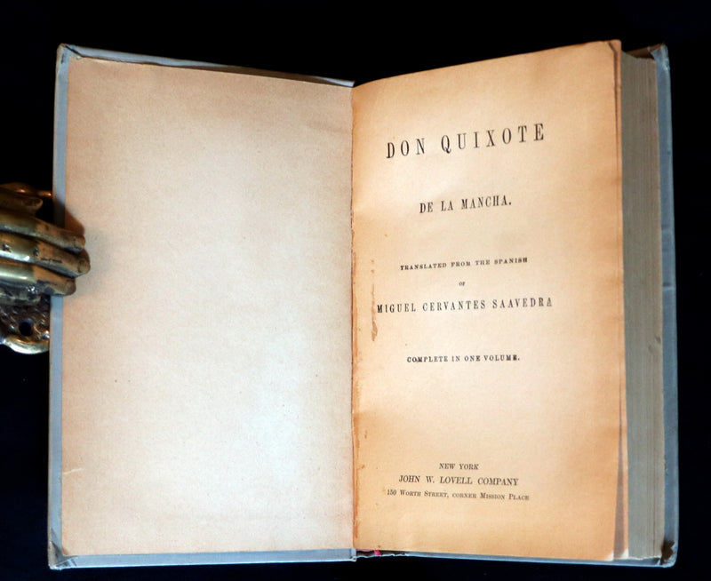 1890 Rare Victorian Edition~ Don Quixote De La Mancha by Cervantes. The Oxford Edition.