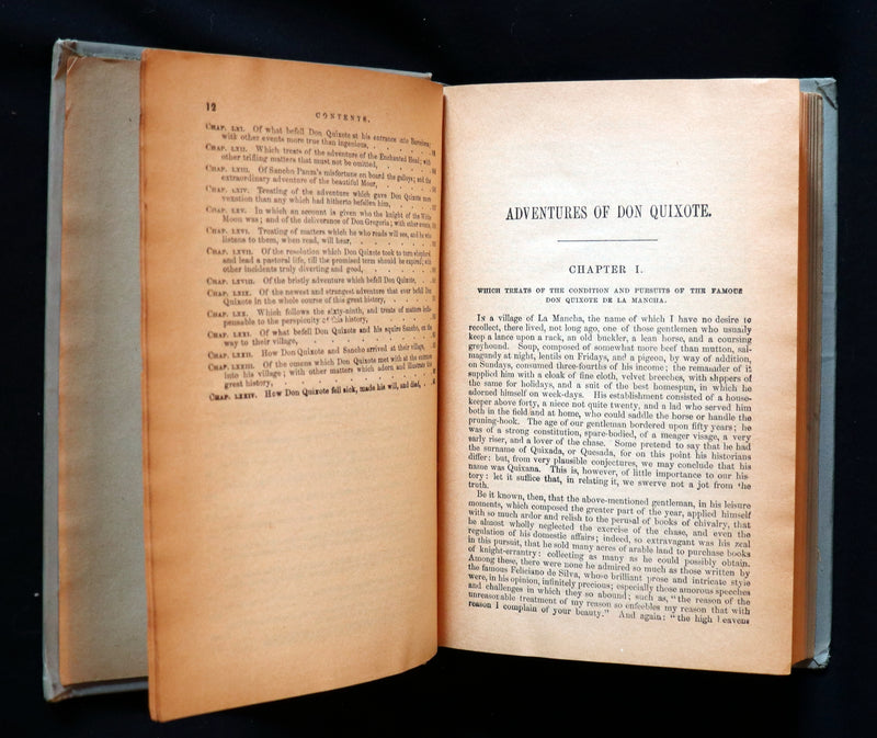 1890 Rare Victorian Edition~ Don Quixote De La Mancha by Cervantes. The Oxford Edition.