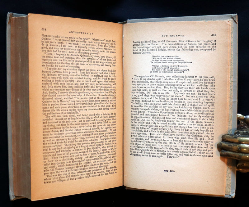 1890 Rare Victorian Edition~ Don Quixote De La Mancha by Cervantes. The Oxford Edition.