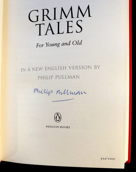2012 Rare Limited Signed First Edition - PHILIP PULLMAN - Grimm's Fairy Tales.