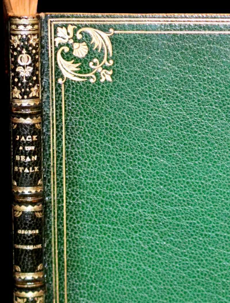 1854 Scarce First Edition bound by Riviere - The History of Jack & The Bean-Stalk. CRUIKSHANK'S FAIRY LIBRARY.