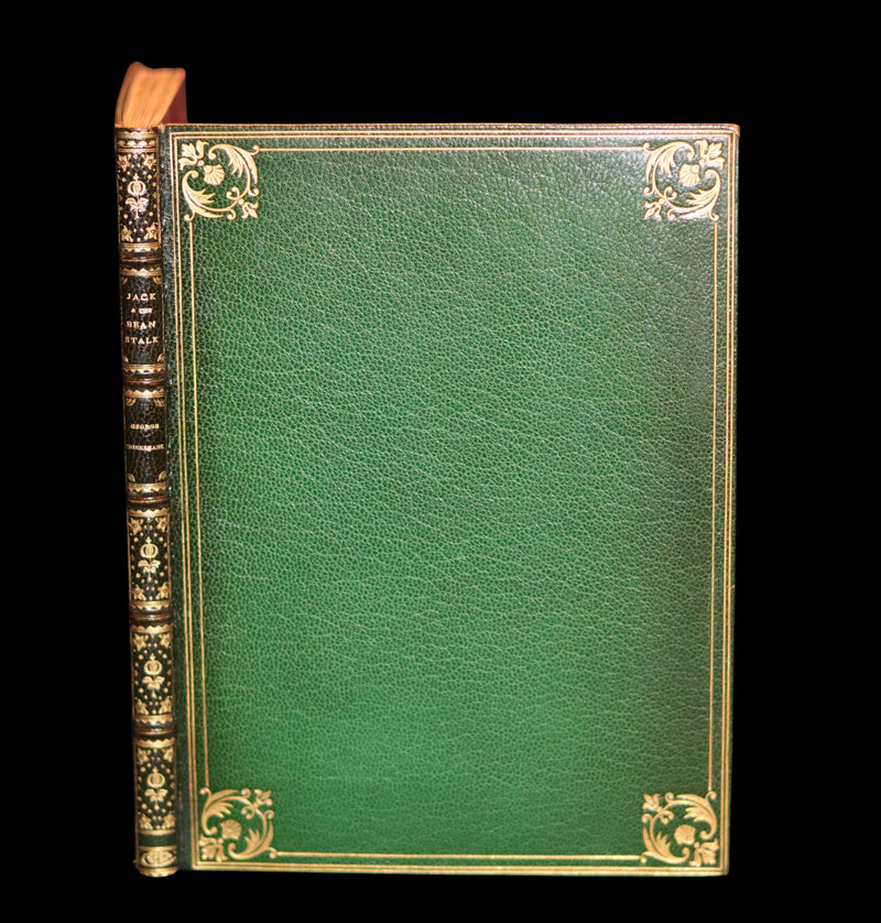 1854 Scarce First Edition bound by Riviere - The History of Jack & The Bean-Stalk. CRUIKSHANK'S FAIRY LIBRARY.