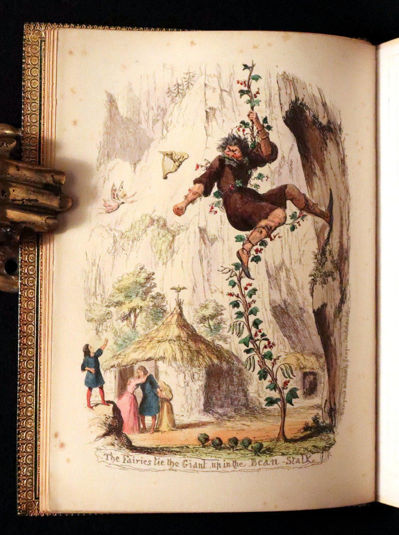 1854 Scarce First Edition bound by Riviere - The History of Jack & The Bean-Stalk. CRUIKSHANK'S FAIRY LIBRARY.