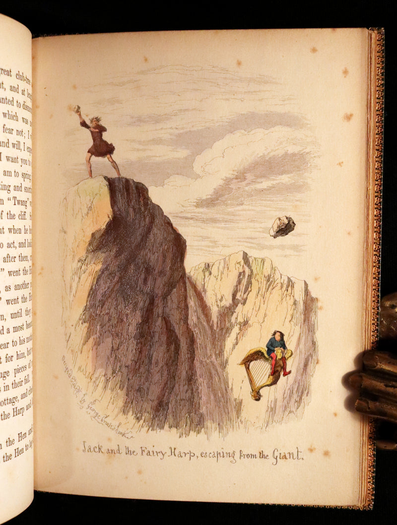 1854 Scarce First Edition bound by Riviere - The History of Jack & The Bean-Stalk. CRUIKSHANK'S FAIRY LIBRARY.