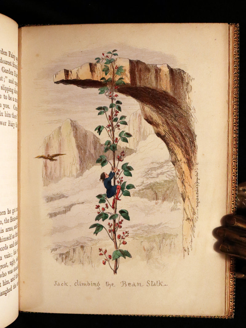 1854 Scarce First Edition bound by Riviere - The History of Jack & The Bean-Stalk. CRUIKSHANK'S FAIRY LIBRARY.