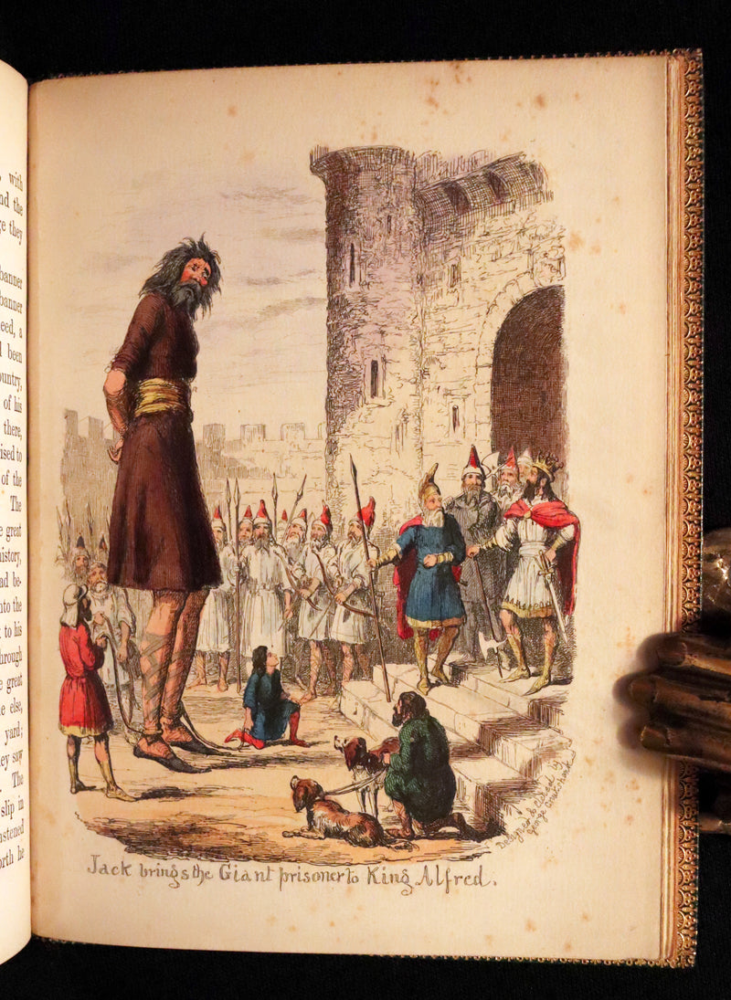 1854 Scarce First Edition bound by Riviere - The History of Jack & The Bean-Stalk. CRUIKSHANK'S FAIRY LIBRARY.