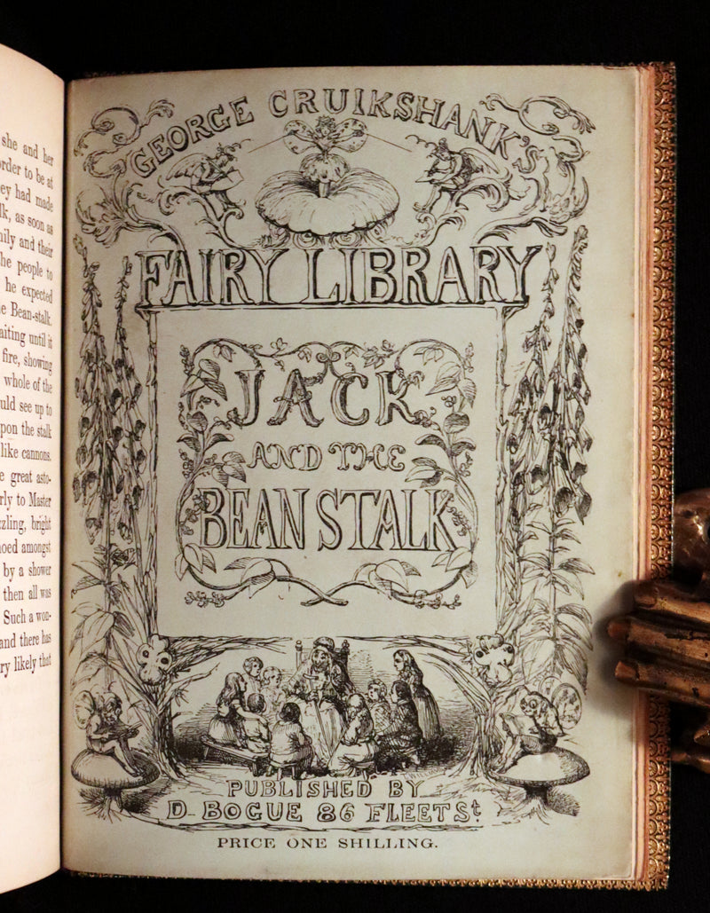 1854 Scarce First Edition bound by Riviere - The History of Jack & The Bean-Stalk. CRUIKSHANK'S FAIRY LIBRARY.
