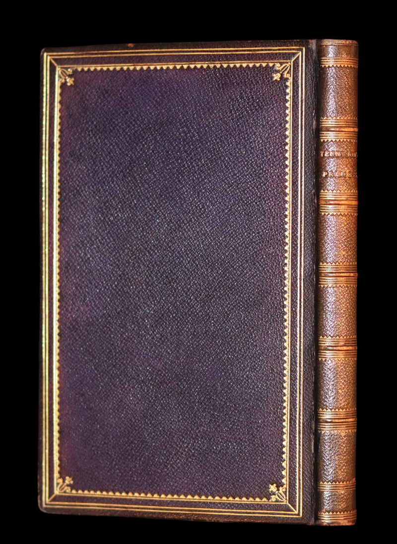 1858 Rare book bound by Riviere - The PRINCESS by Alfred Lord Tennyson.