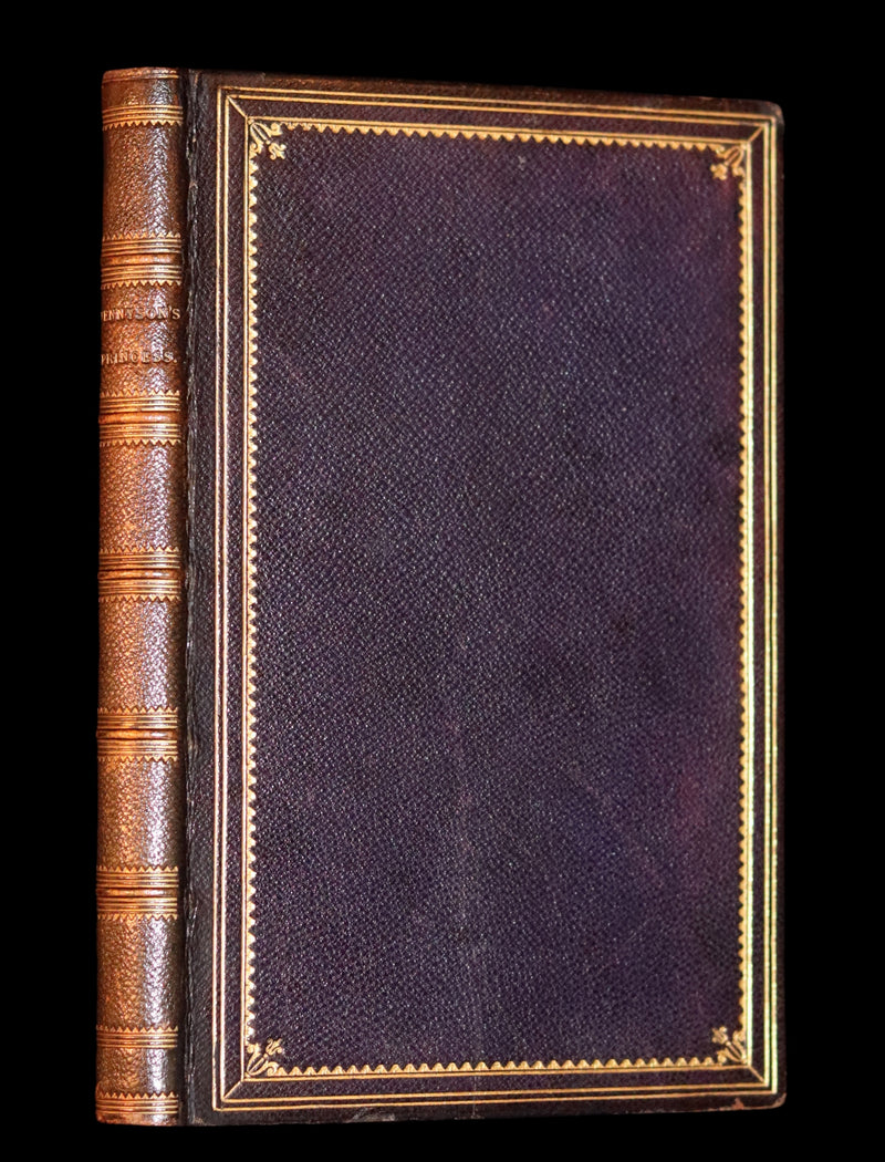 1858 Rare book bound by Riviere - The PRINCESS by Alfred Lord Tennyson.