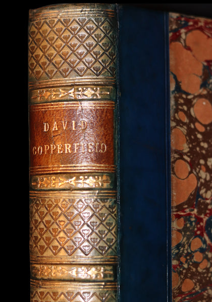 1869 Rare Victorian Book - DAVID COPPERFIELD by Charles Dickens Illustrated by Browne.