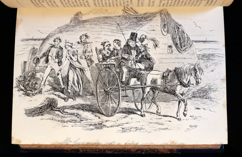 1869 Rare Victorian Book - DAVID COPPERFIELD by Charles Dickens Illustrated by Browne.