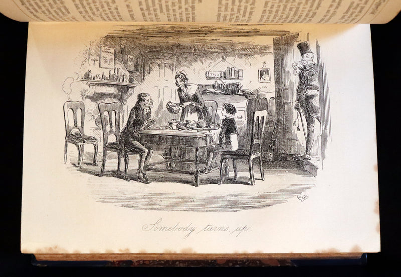 1869 Rare Victorian Book - DAVID COPPERFIELD by Charles Dickens Illustrated by Browne.