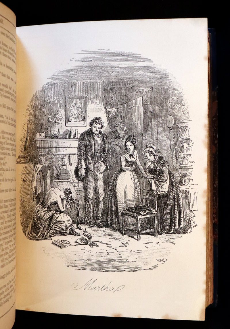 1869 Rare Victorian Book - DAVID COPPERFIELD by Charles Dickens Illustrated by Browne.