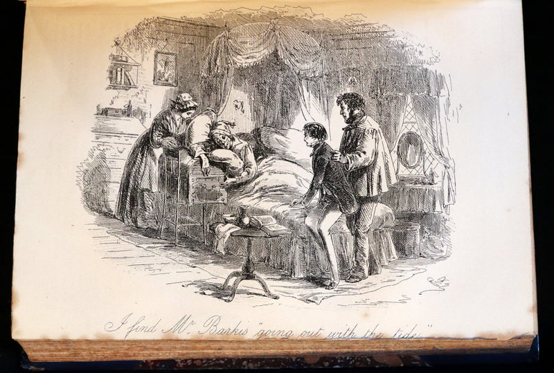 1869 Rare Victorian Book - DAVID COPPERFIELD by Charles Dickens Illustrated by Browne.