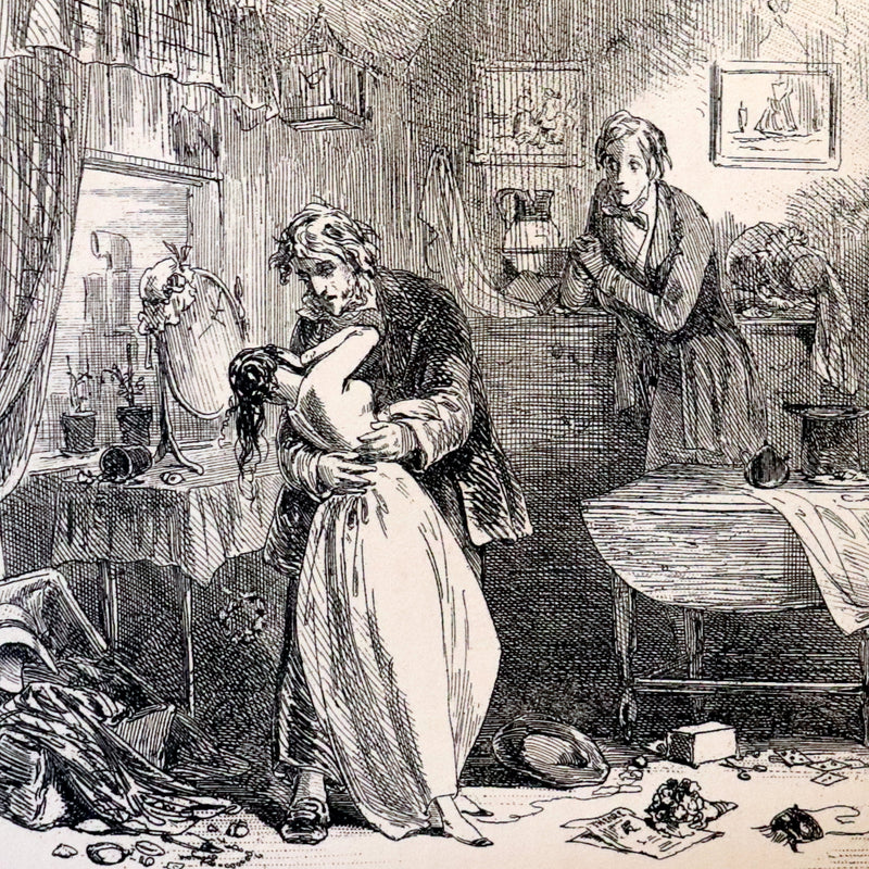 1869 Rare Victorian Book - DAVID COPPERFIELD by Charles Dickens Illustrated by Browne.