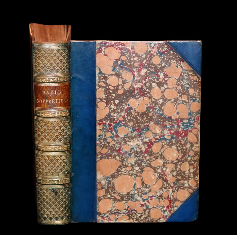 1869 Rare Victorian Book - DAVID COPPERFIELD by Charles Dickens Illustrated by Browne.