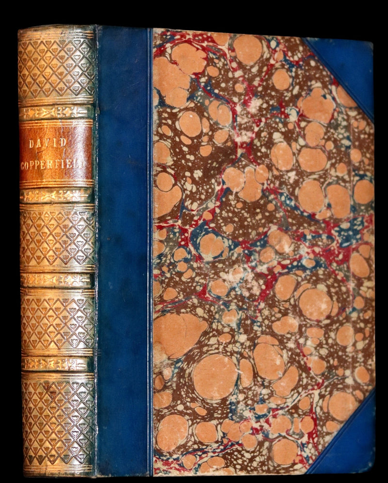 1869 Rare Victorian Book - DAVID COPPERFIELD by Charles Dickens Illustrated by Browne.