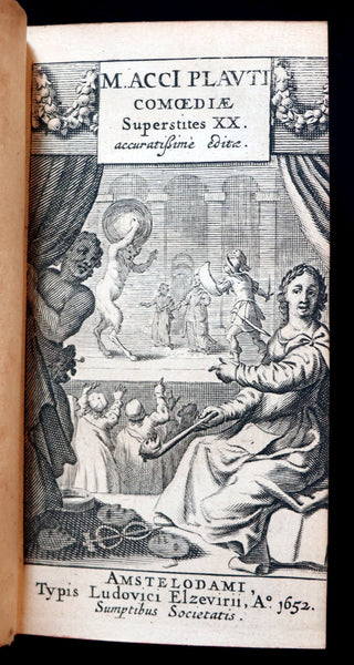 1652 Rare Latin Book - PLAUTUS Plays - Plauti COMOEDIAE Superstites XX. Accuratissime editae.