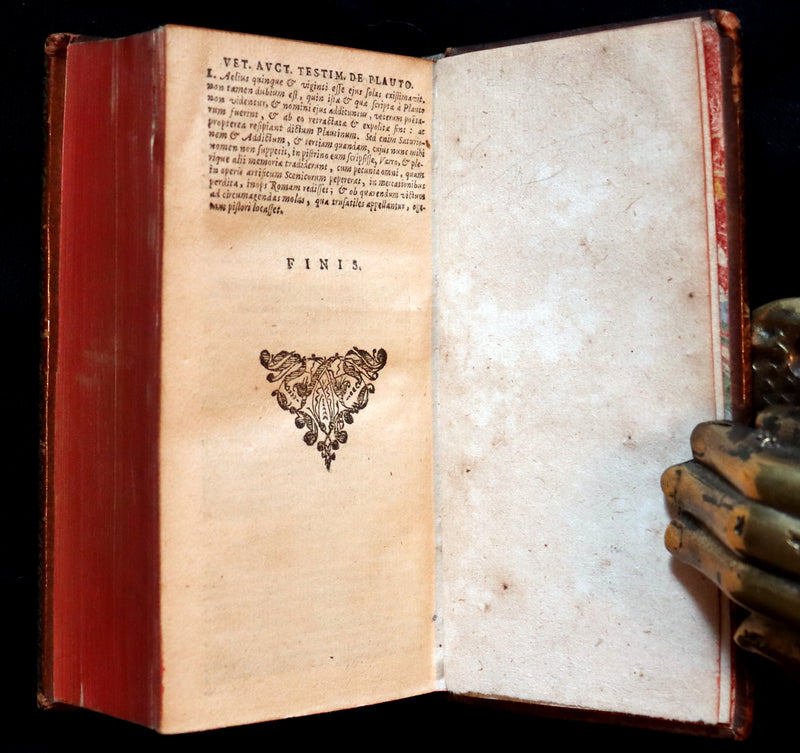 1652 Rare Latin Book - PLAUTUS Plays - Plauti COMOEDIAE Superstites XX. Accuratissime editae.