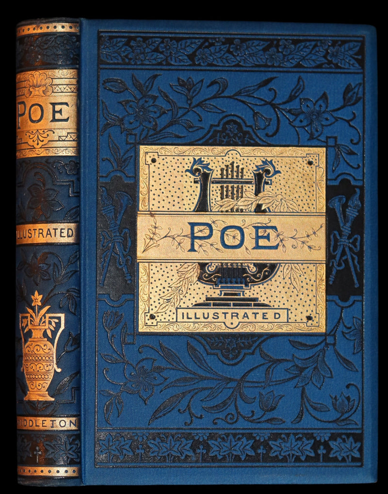 1882 Rare Victorian Book - Poems of Edgar Allan POE (The Raven, Lenore, Ulalume, ...).