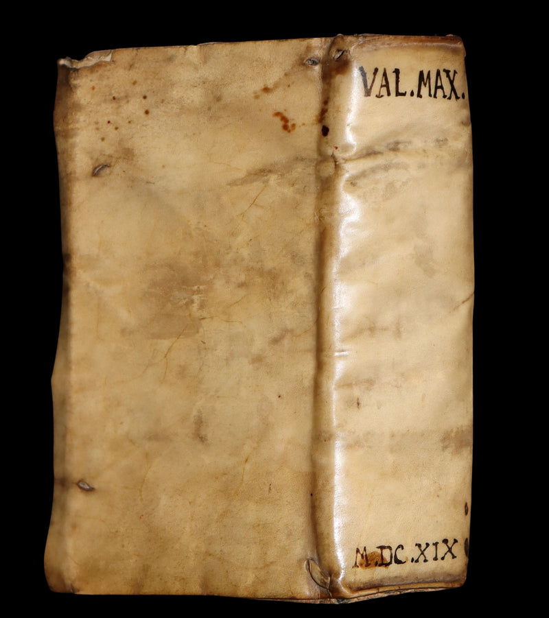 1619 Scarce Latin Vellum Book - Valerius Maximus' Stories of Roman life. Dictorum, factorumque memorabilium libri IX.