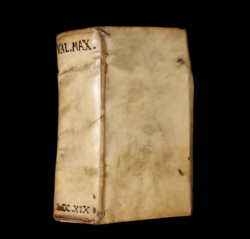 1619 Scarce Latin Vellum Book - Valerius Maximus' Stories of Roman life. Dictorum, factorumque memorabilium libri IX.