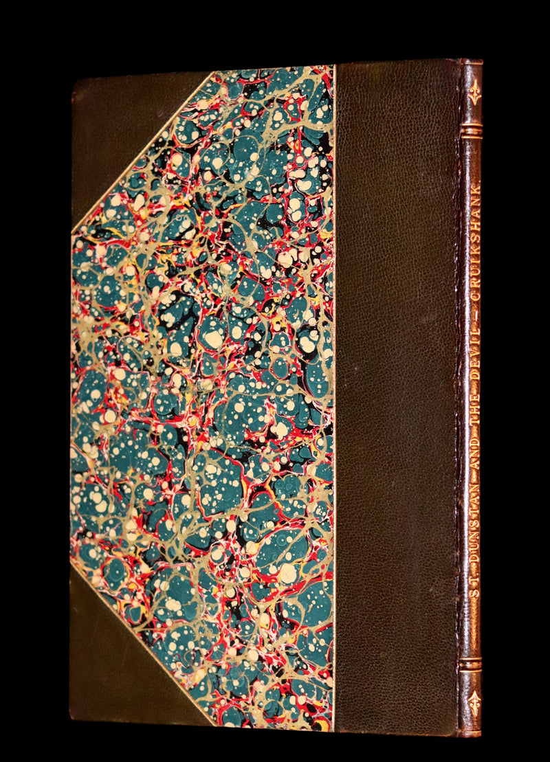 1850 Scarce 1stED - CRUIKSHANK's True Legend of St Dunstan, Horseshoe Against Witchcraft.