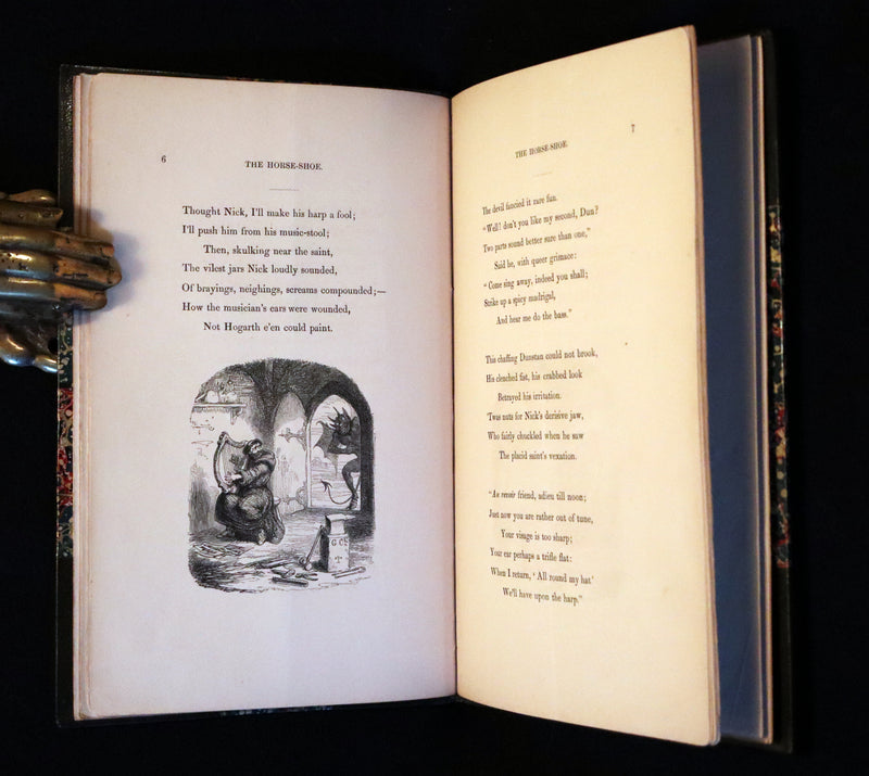 1850 Scarce 1stED - CRUIKSHANK's True Legend of St Dunstan, Horseshoe Against Witchcraft.