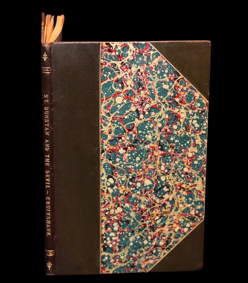 1850 Scarce 1stED - CRUIKSHANK's True Legend of St Dunstan, Horseshoe Against Witchcraft.