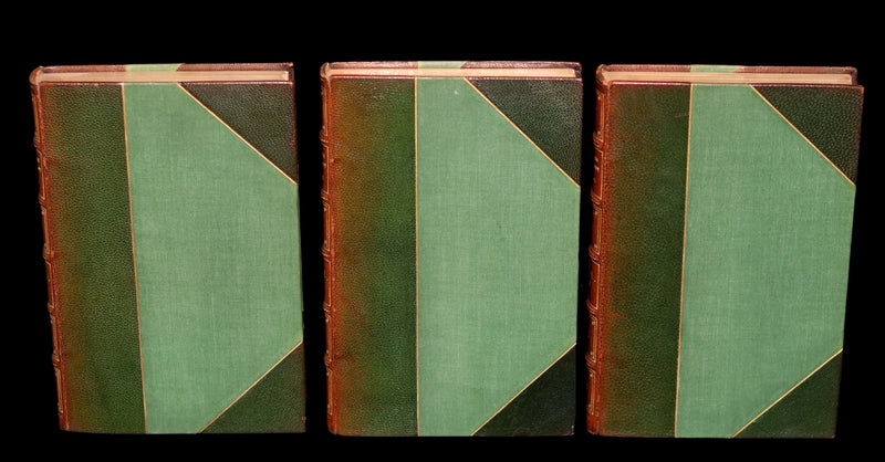 1851 Scarce First Edition set bound by Bayntun - Northern Mythology. Superstitions Of Scandinavia, North Germany, And The Netherlands.
