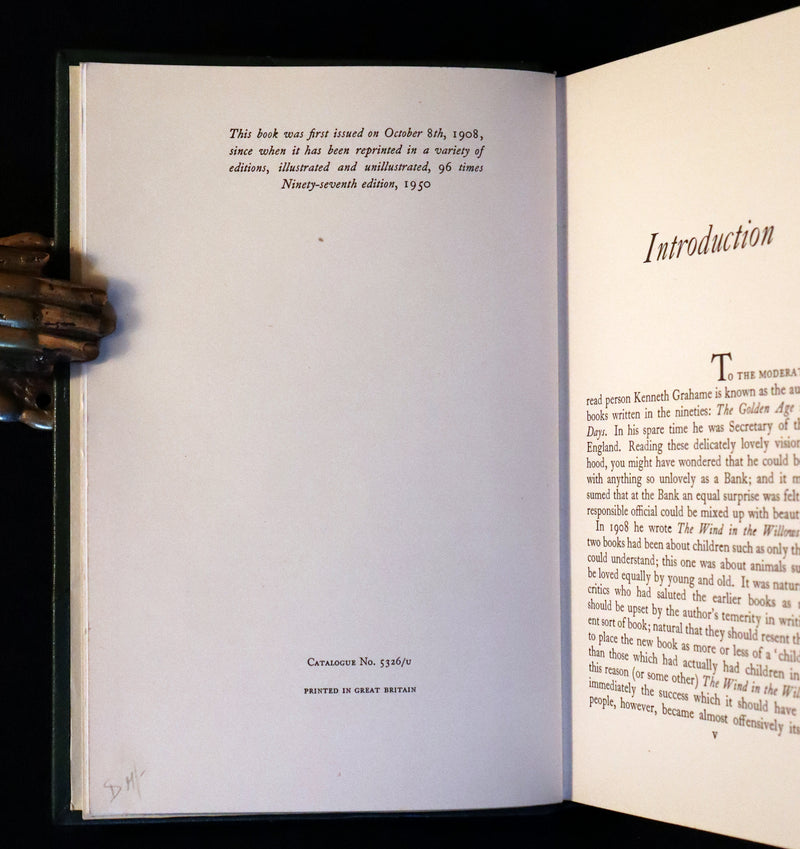 1950 Rare Book - The WIND IN THE WILLOWS. First Edition illustrated by Arthur RACKHAM.
