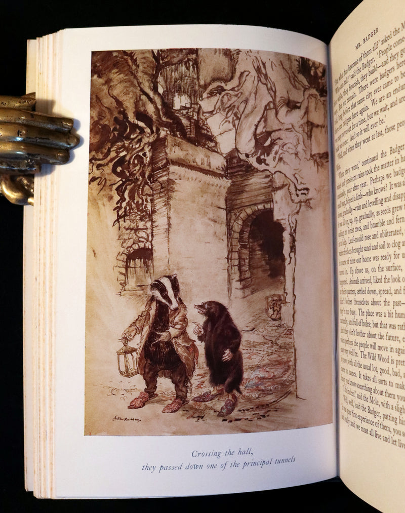 1950 Rare Book - The WIND IN THE WILLOWS. First Edition illustrated by Arthur RACKHAM.