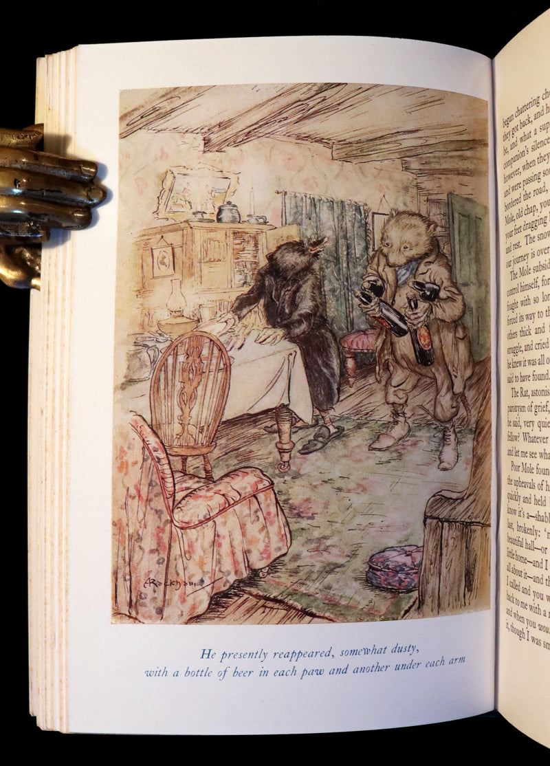 1950 Rare Book - The WIND IN THE WILLOWS. First Edition illustrated by Arthur RACKHAM.