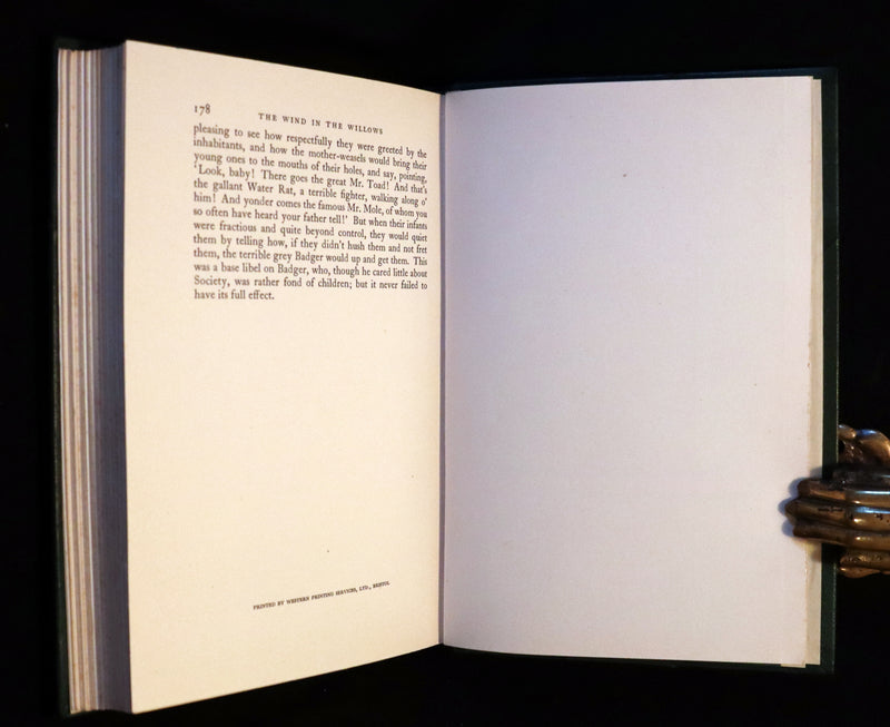 1950 Rare Book - The WIND IN THE WILLOWS. First Edition illustrated by Arthur RACKHAM.