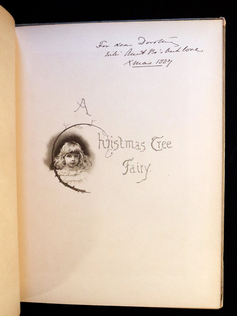 1887 Scarce Victorian Book ~ The Christmas Tree Fairy illustrated by Lizzie Lawson Mack.
