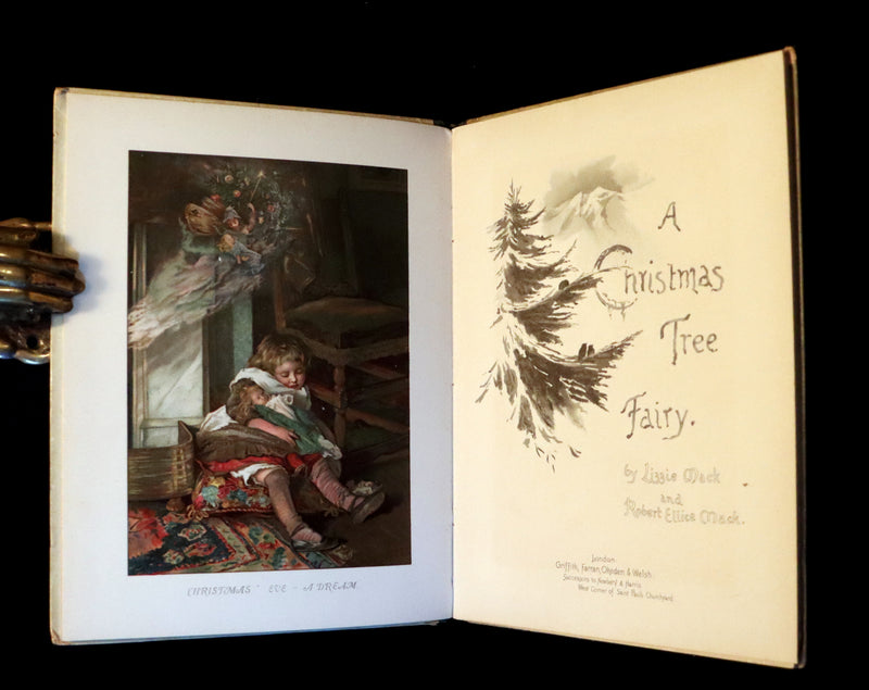 1887 Scarce Victorian Book ~ The Christmas Tree Fairy illustrated by Lizzie Lawson Mack.