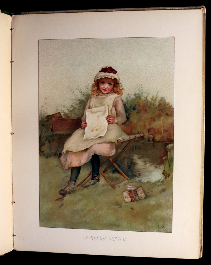 1887 Scarce Victorian Book ~ The Christmas Tree Fairy illustrated by Lizzie Lawson Mack.