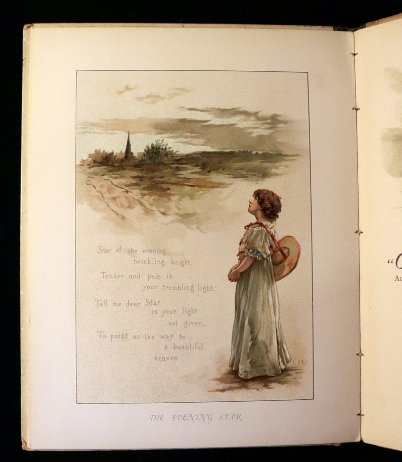 1887 Scarce Victorian Book ~ The Christmas Tree Fairy illustrated by Lizzie Lawson Mack.