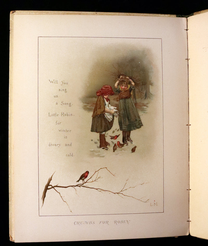 1887 Scarce Victorian Book ~ The Christmas Tree Fairy illustrated by Lizzie Lawson Mack.
