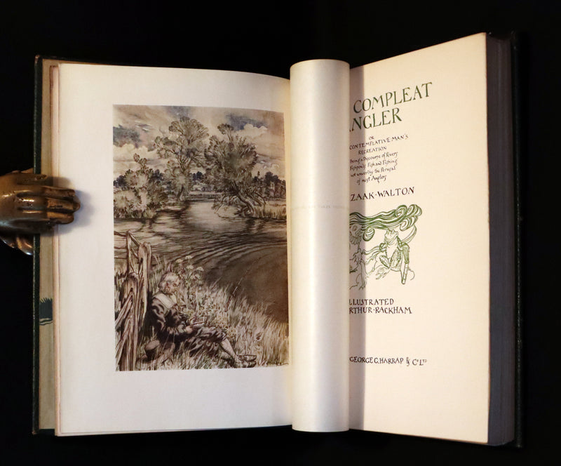 1931 Rare First Edition - THE COMPLEAT ANGLER illustrated by Arthur RACKHAM. Art and Spirit of Fishing.