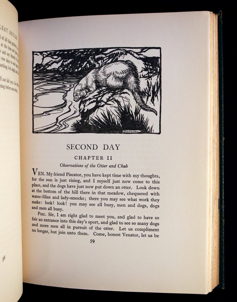 1931 Rare First Edition - THE COMPLEAT ANGLER illustrated by Arthur RACKHAM. Art and Spirit of Fishing.