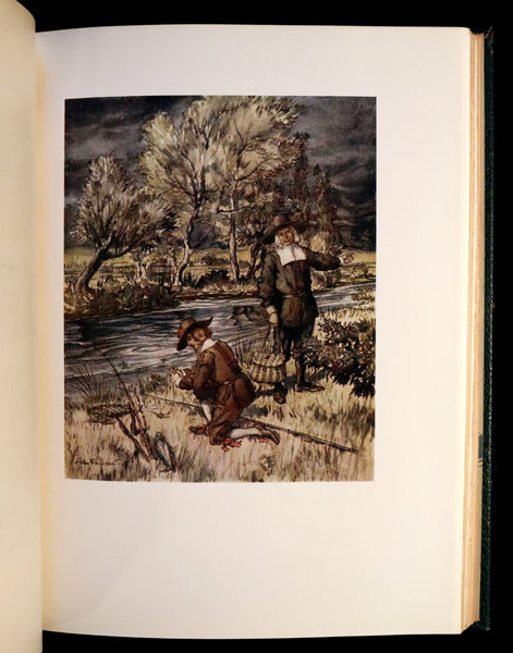 1931 Rare First Edition - THE COMPLEAT ANGLER illustrated by Arthur RACKHAM. Art and Spirit of Fishing.