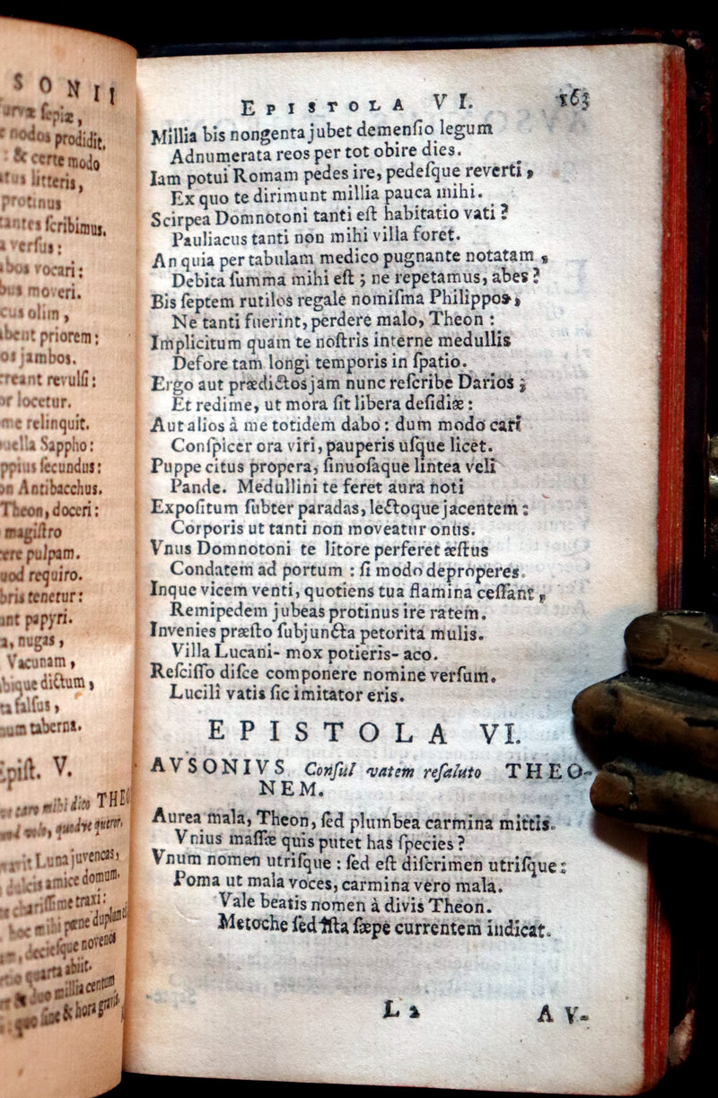 1669 Rare Latin Book - Roman poet AUSONIUS Works. D. Magni Ausonii Burdigalensis Opera.