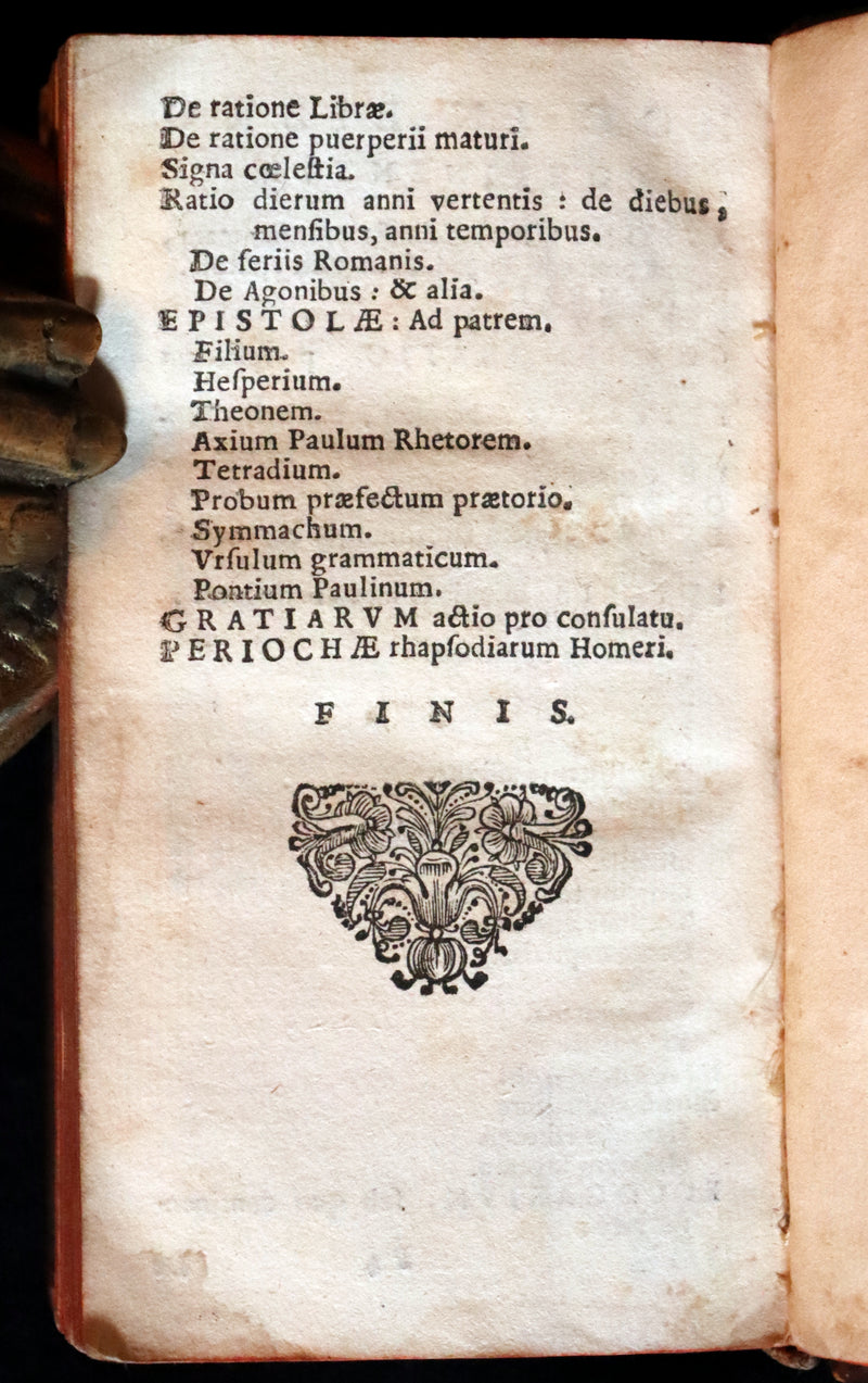 1669 Rare Latin Book - Roman poet AUSONIUS Works. D. Magni Ausonii Burdigalensis Opera.