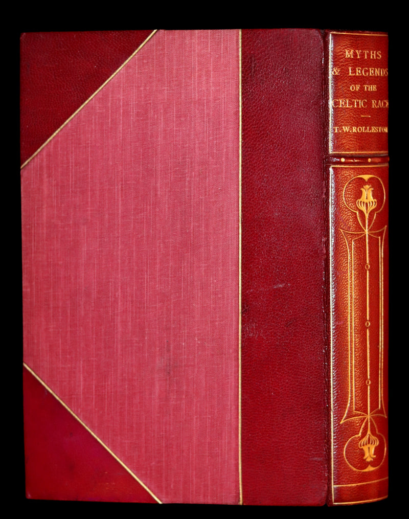 1911 First Edition bound by Morrell - Myths & Legends of the CELTIC Race by Thomas William Hazen Rolleston. Illustrated.