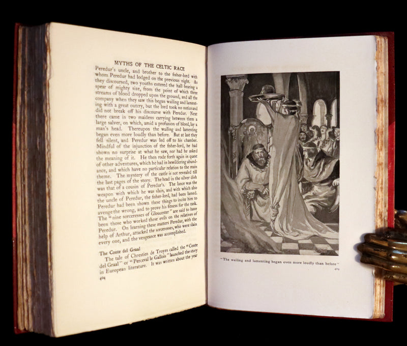 1911 First Edition bound by Morrell - Myths & Legends of the CELTIC Race by Thomas William Hazen Rolleston. Illustrated.